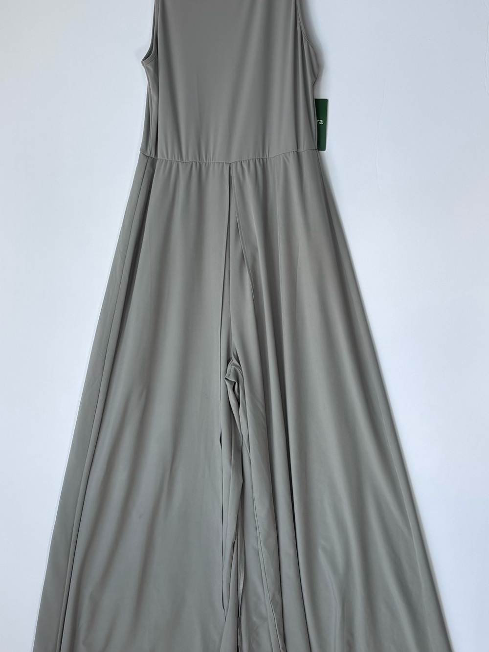 HALARA Sage Gray Circle Skater Jumpsuit
